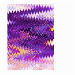 Purple And Yellow Zig Zag Large Garden Flag (Two Sides)