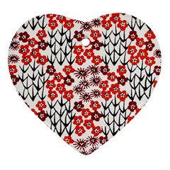 Simple Japanese Patterns Ornament (Heart)