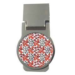 Simple Japanese Patterns Money Clips (Round) 