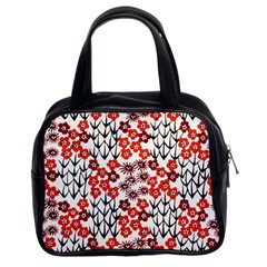 Simple Japanese Patterns Classic Handbags (2 Sides)