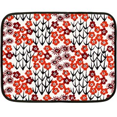 Simple Japanese Patterns Double Sided Fleece Blanket (Mini) 