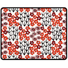 Simple Japanese Patterns Fleece Blanket (Medium) 