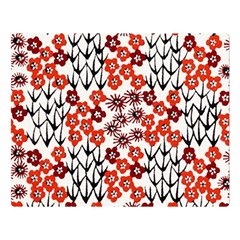 Simple Japanese Patterns Double Sided Flano Blanket (Large) 