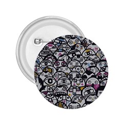 Alien Crowd Pattern 2.25  Buttons