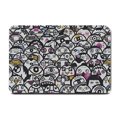 Alien Crowd Pattern Small Doormat 