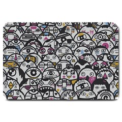 Alien Crowd Pattern Large Doormat 