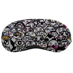 Alien Crowd Pattern Sleeping Masks