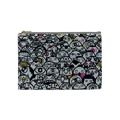 Alien Crowd Pattern Cosmetic Bag (Medium) 