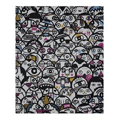 Alien Crowd Pattern Shower Curtain 60  x 72  (Medium) 