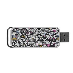 Alien Crowd Pattern Portable USB Flash (Two Sides)