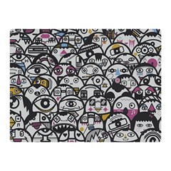 Alien Crowd Pattern Double Sided Flano Blanket (Mini) 