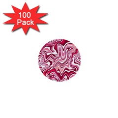 Pink Marble Pattern 1  Mini Buttons (100 pack) 