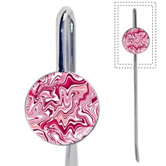 Pink Marble Pattern Book Mark