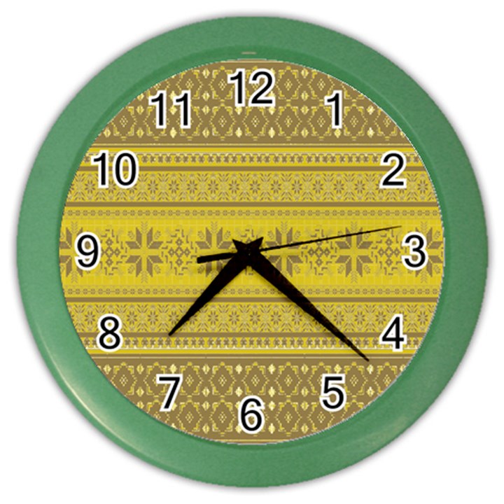 Pattern Color Wall Clocks