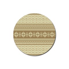 Pattern Rubber Round Coaster (4 Pack)  by Valentinaart