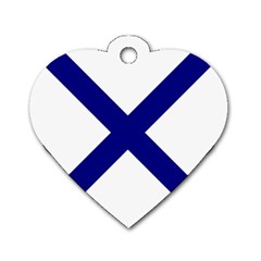 Saint Andrew s Cross Dog Tag Heart (two Sides) by abbeyz71