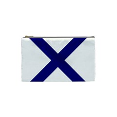 Saint Andrew s Cross Cosmetic Bag (small)  by abbeyz71