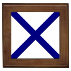 Saint Andrew s Cross Framed Tiles