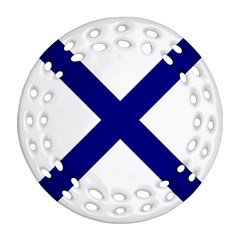 Saint Andrew s Cross Ornament (Round Filigree)