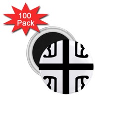 Serbian Cross 1 75  Magnets (100 Pack)  by abbeyz71