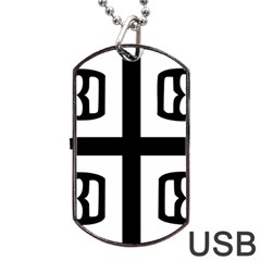 Serbian Cross Dog Tag Usb Flash (one Side) by abbeyz71