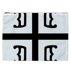 Serbian Cross Cosmetic Bag (xxl)  by abbeyz71