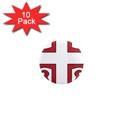 Serbian Cross Shield 1  Mini Magnet (10 Pack)  by abbeyz71