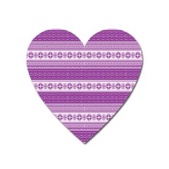 Pattern Heart Magnet by Valentinaart