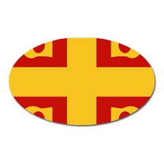 Byzantine Imperial Flag, 14th Century Oval Magnet by abbeyz71