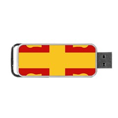 Byzantine Imperial Flag, 14th Century Portable Usb Flash (two Sides) by abbeyz71