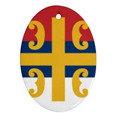 Flag Of The Serbian Orthodox Church Ornament (oval) by abbeyz71