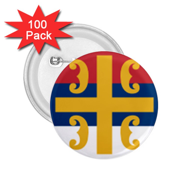 Flag of The Serbian Orthodox Church 2.25  Buttons (100 pack) 