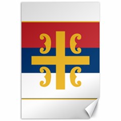 Flag Of The Serbian Orthodox Church Canvas 24  X 36  by abbeyz71