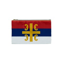 Flag Of The Serbian Orthodox Church Cosmetic Bag (small)  by abbeyz71