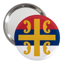 Flag Of The Serbian Orthodox Church 3  Handbag Mirrors by abbeyz71