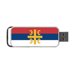 Flag Of The Serbian Orthodox Church Portable Usb Flash (one Side) by abbeyz71