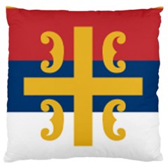 Flag Of The Serbian Orthodox Church Standard Flano Cushion Case (two Sides) by abbeyz71