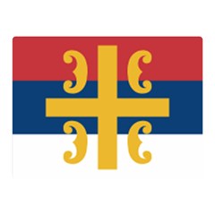 Flag Of The Serbian Orthodox Church Double Sided Flano Blanket (mini)  by abbeyz71