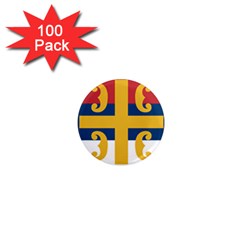 Flag Of The Serbian Orthodox Church 1  Mini Magnets (100 Pack)  by abbeyz71