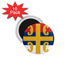 Flag Of The Serbian Orthodox Church 1 75  Magnets (10 Pack)  by abbeyz71