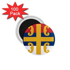 Flag Of The Serbian Orthodox Church 1 75  Magnets (100 Pack)  by abbeyz71