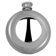 Tau Cross  Round Hip Flask (5 Oz) by abbeyz71