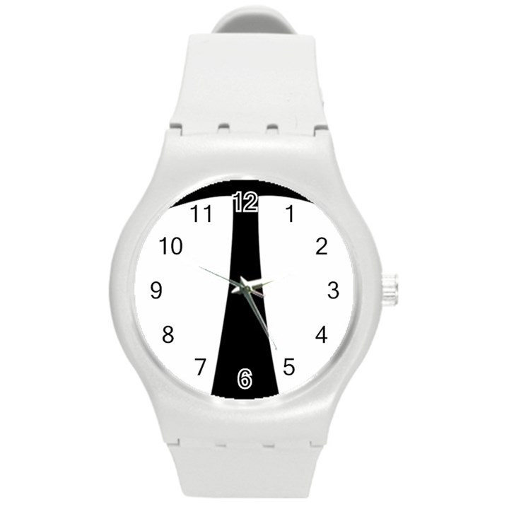 Tau Cross  Round Plastic Sport Watch (M)