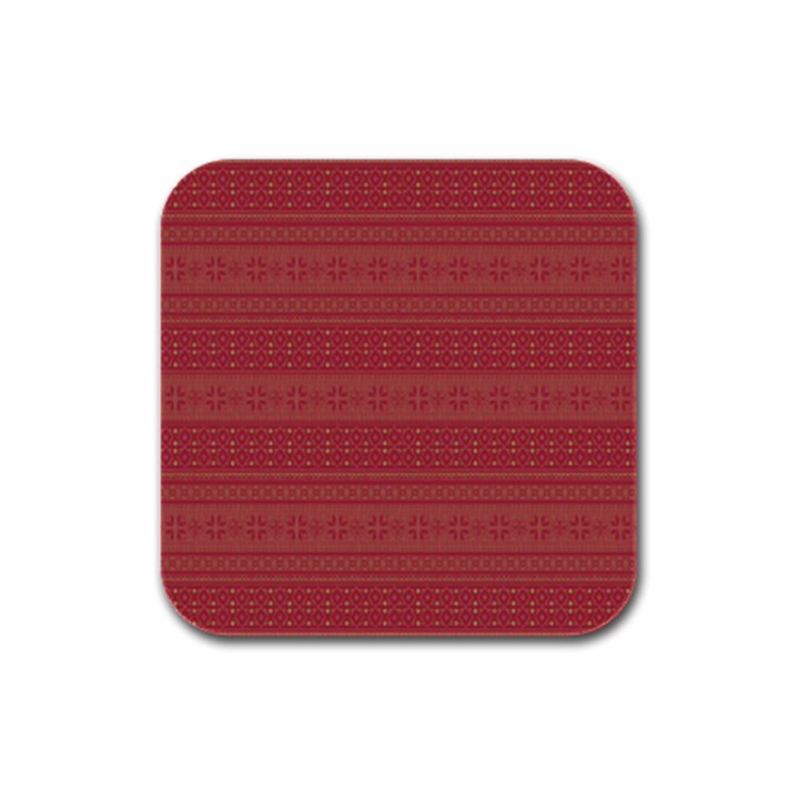 Pattern Rubber Square Coaster (4 pack) 