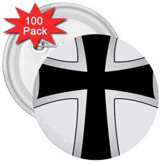 Cross Of The Teutonic Order 3  Buttons (100 Pack) 