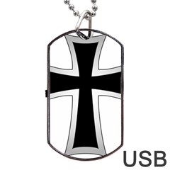 Cross Of The Teutonic Order Dog Tag Usb Flash (one Side) by abbeyz71