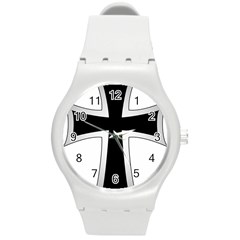 Cross Of The Teutonic Order Round Plastic Sport Watch (m) by abbeyz71