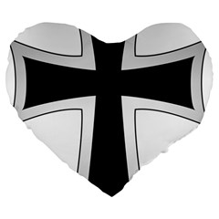 Cross Of The Teutonic Order Large 19  Premium Heart Shape Cushions by abbeyz71