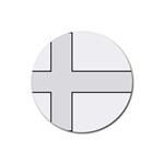 Cross of Philip the Apostle Rubber Round Coaster (4 pack)  Front