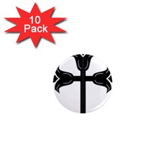 Caucasian Albanian Cross 1  Mini Magnet (10 Pack)  by abbeyz71